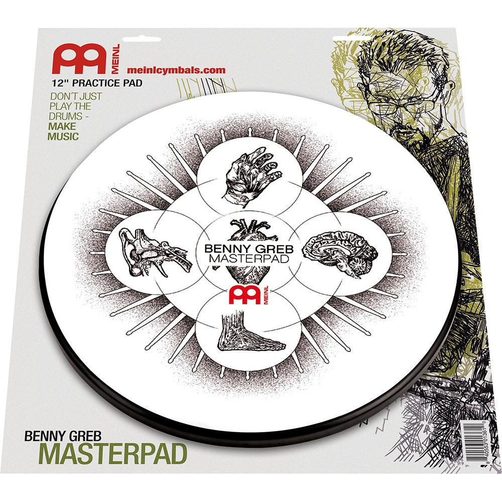 Meinl Cymbals MPP-12-BG Benny Greb Signature Practice Pad - 12