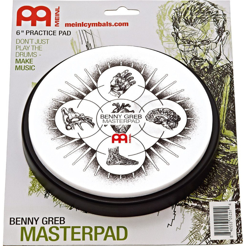 Meinl Cymbals MPP-6-BG Benny Greb Signature Practice Pad - 6