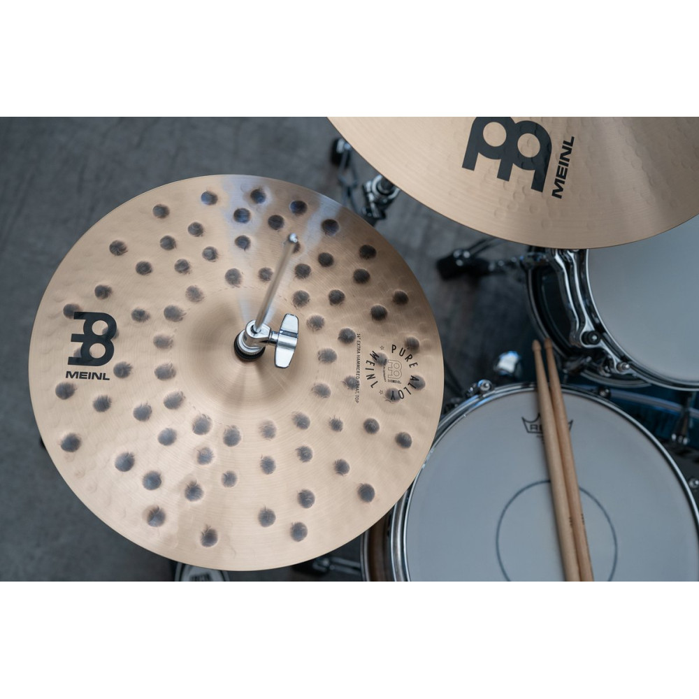 Meinl Cymbals PA14EHH Pure Alloy Extra Hammered Hihat - 14