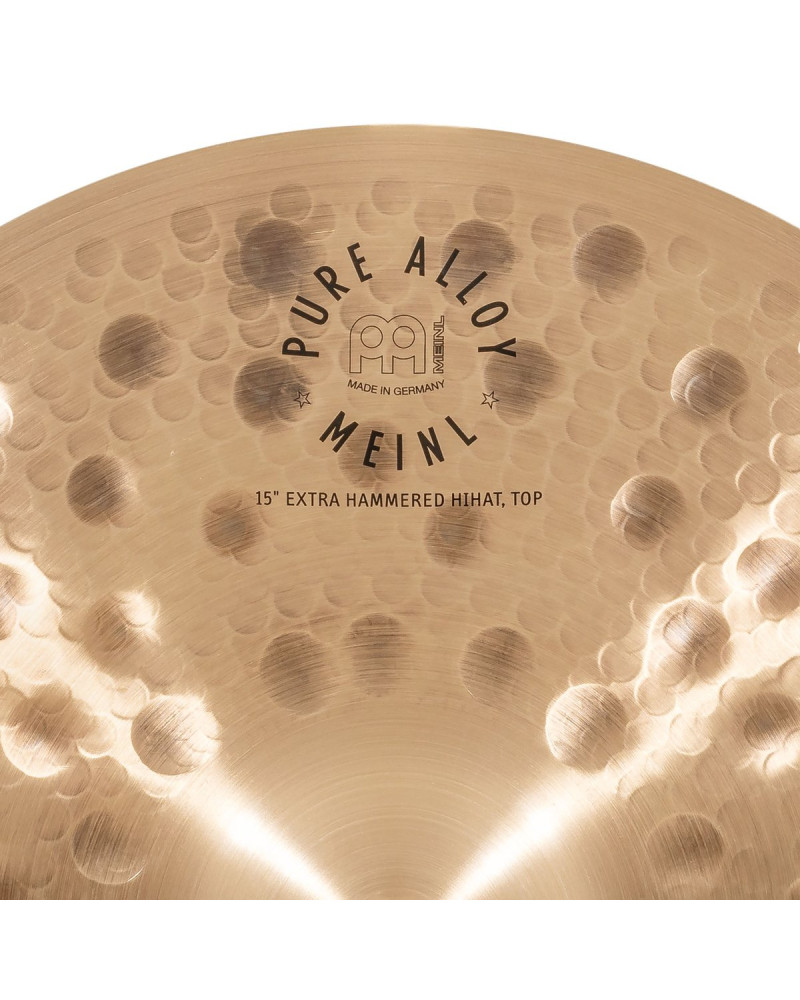 Meinl Cymbals PA15EHH Pure Alloy Extra Hammered Hihat - 15
