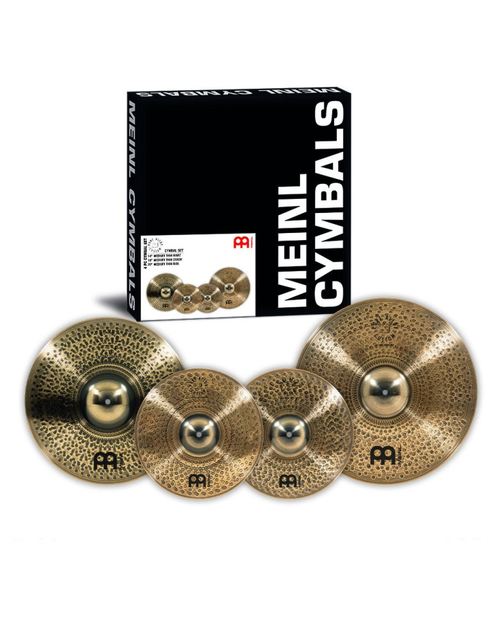 Meinl Cymbals PAC141820 Pure Alloy Custom Cymbal Set - 14” / 18” / 20”