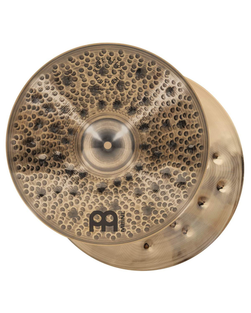 Meinl Cymbals PAC15ETHH Pure Alloy Custom Extra Thin Hammered Hihat - 15
