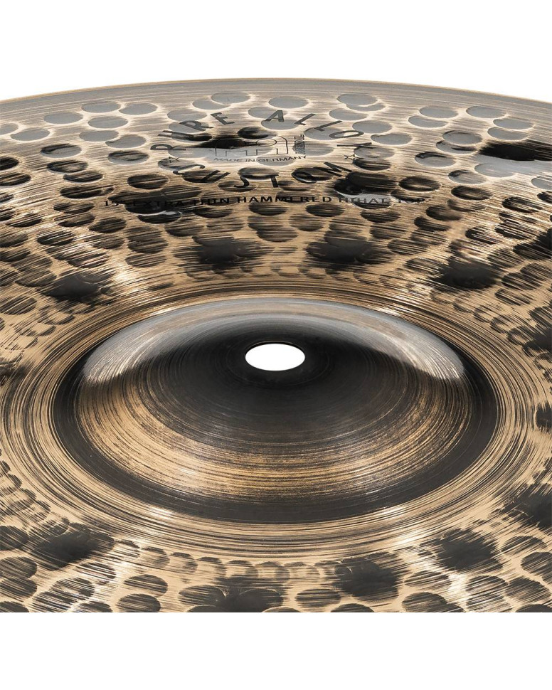 Meinl Cymbals PAC15ETHH Pure Alloy Custom Extra Thin Hammered Hihat - 15
