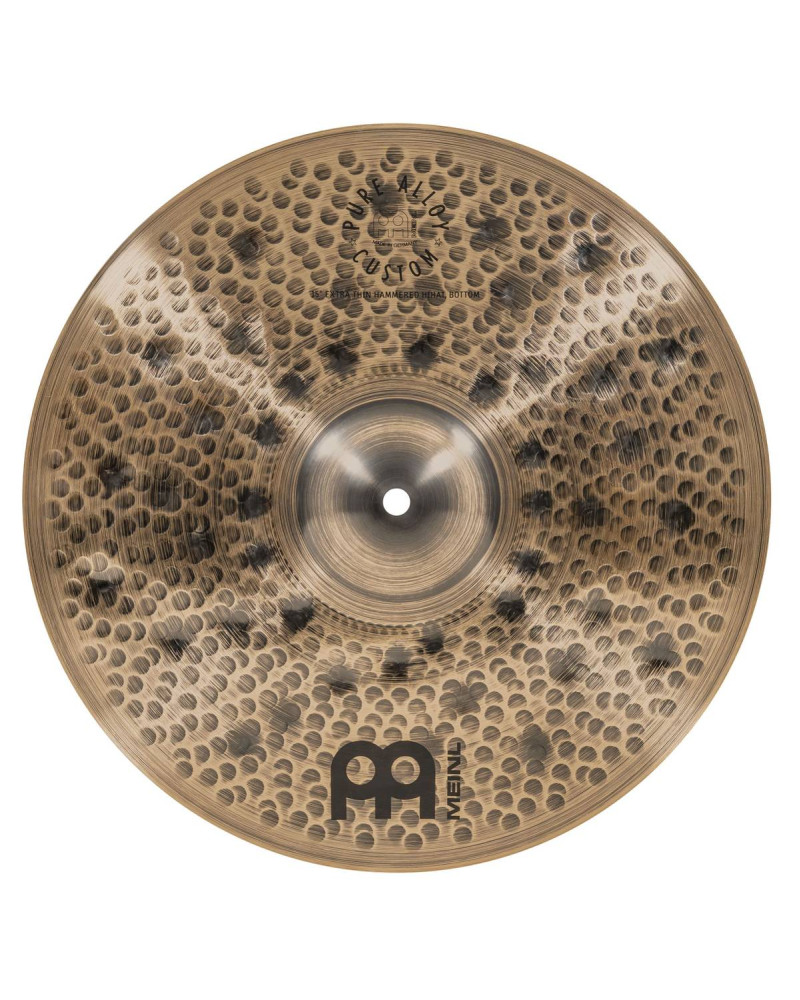 Meinl Cymbals PAC15ETHH Pure Alloy Custom Extra Thin Hammered Hihat - 15