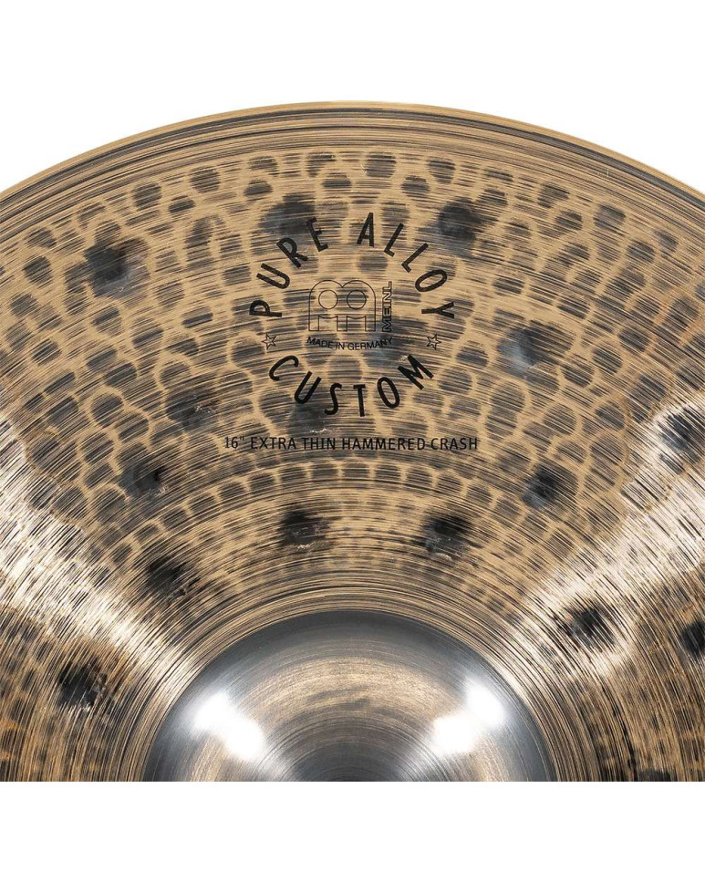 Meinl Cymbals PAC16ETHC Pure Alloy Custom Extra Thin Hammered Crash - 16