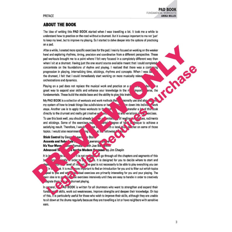 ANIKA NILLES Pad Book / International Edition - Fundamental Workouts