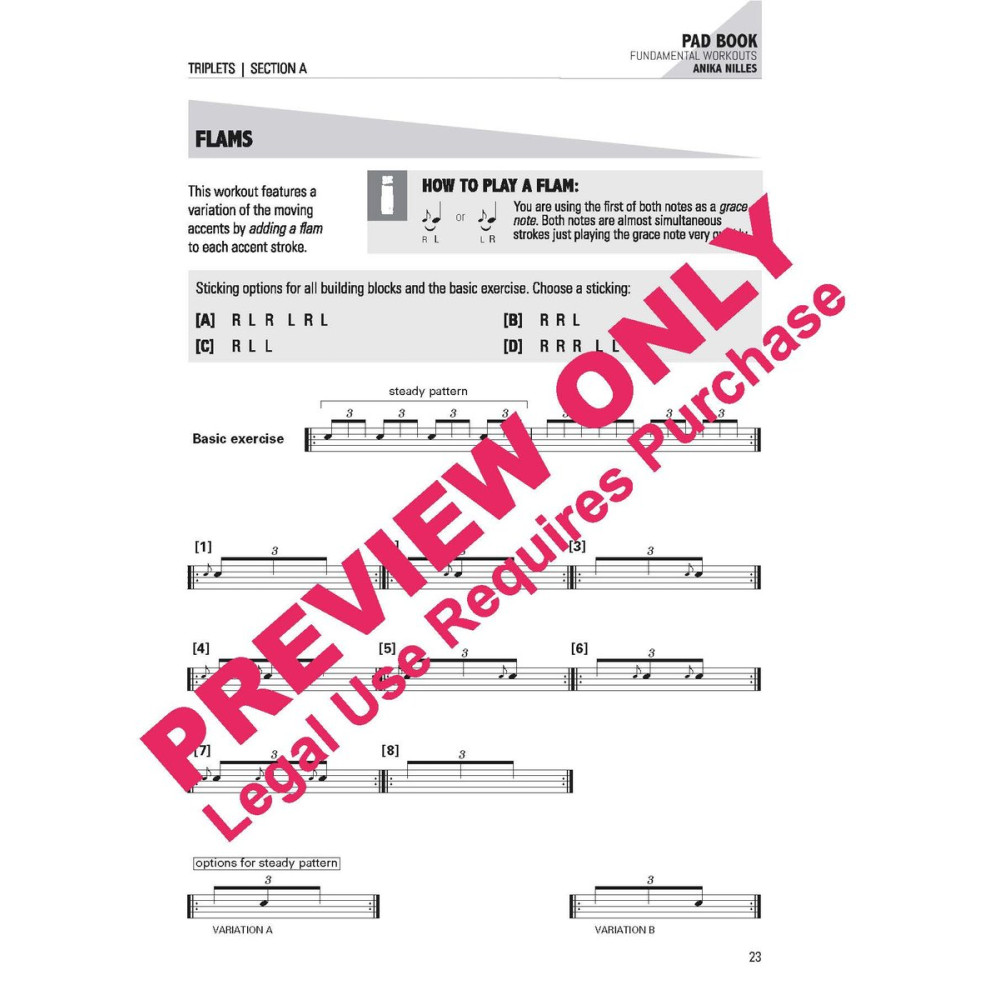 ANIKA NILLES Pad Book / International Edition - Fundamental Workouts