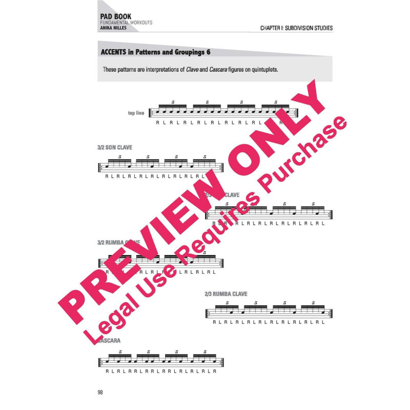 ANIKA NILLES Pad Book / International Edition - Fundamental Workouts