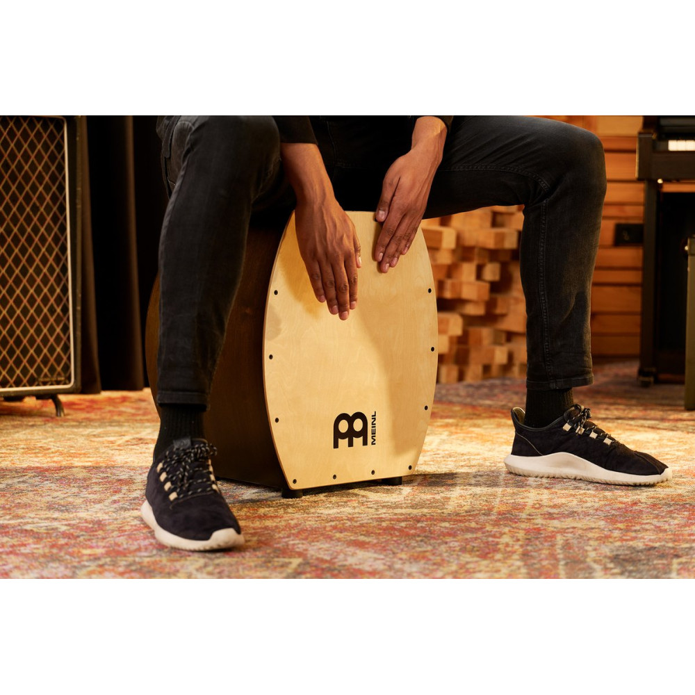 Meinl Percussion 1B-SUBCAJ8VWB Bass Series Jumbo Arch Bass Cajon - Maple