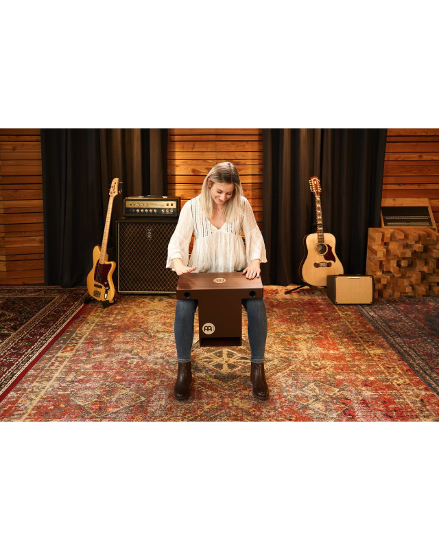 Meinl Percussion 1B-TOPCAJ2WN Turbo Slaptop Cajon - Walnut