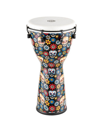 Meinl Percussion ADJ10-DA Alpine Series, Synthetic Djembe, Day of the Dead Finish - 10