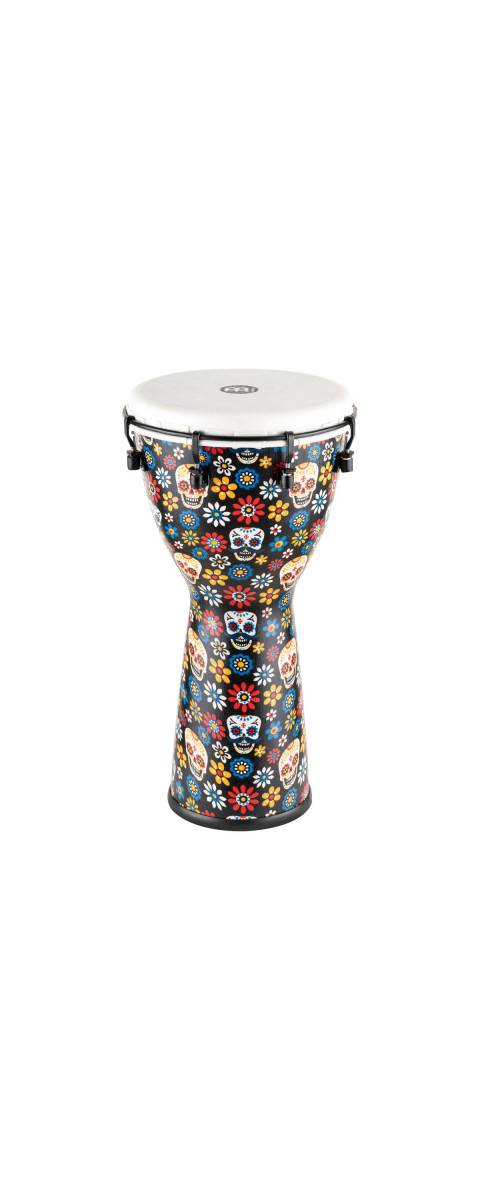 Meinl Percussion ADJ10-DA Alpine Series, Synthetic Djembe, Day of the Dead Finish - 10