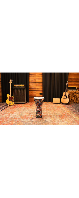 Meinl Percussion ADJ10-DA Alpine Series, Synthetic Djembe, Day of the Dead Finish - 10