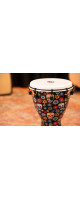 Meinl Percussion ADJ10-DA Alpine Series, Synthetic Djembe, Day of the Dead Finish - 10