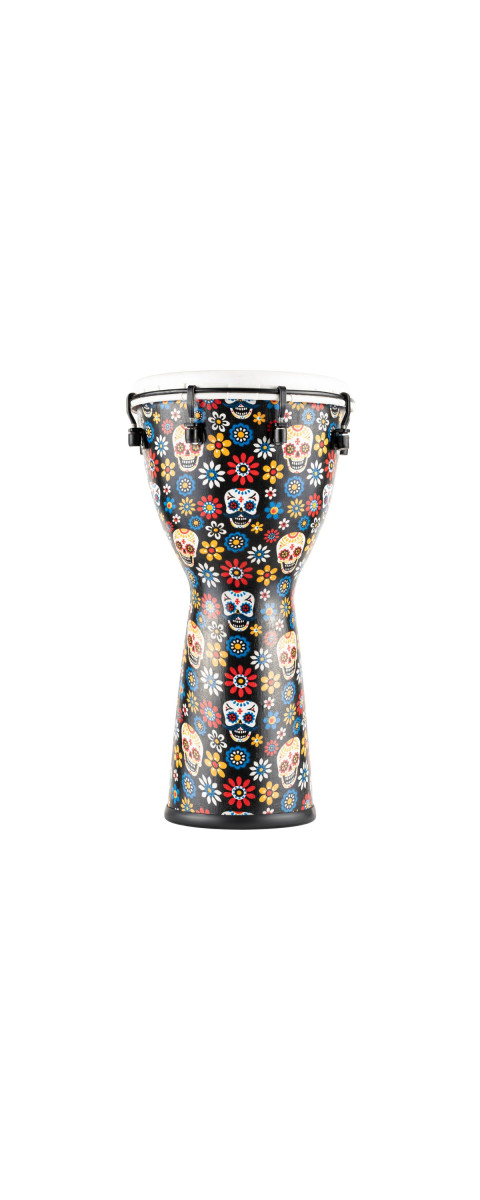 Meinl Percussion ADJ10-DA Alpine Series, Synthetic Djembe, Day of the Dead Finish - 10