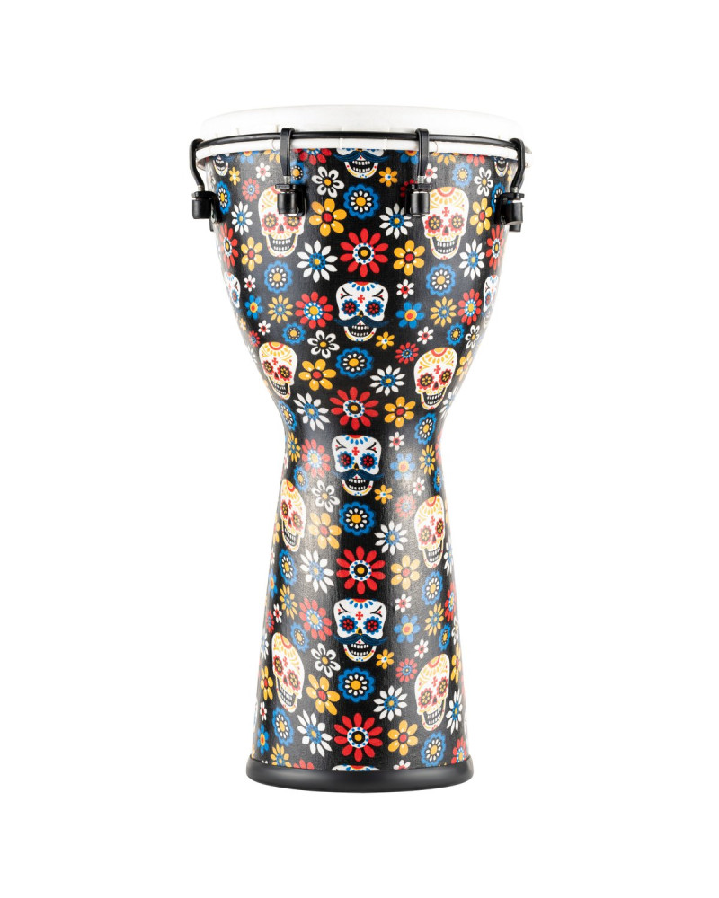 Meinl Percussion ADJ10-DA Alpine Series, Synthetic Djembe, Day of the Dead Finish - 10