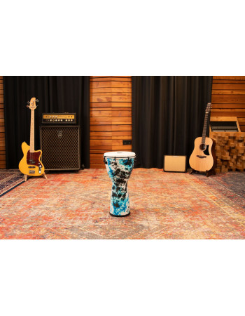 Meinl Percussion ADJ10-GB Alpine Series Djembe, Synthetic Head, Galactic Blue Tie Dye - 10