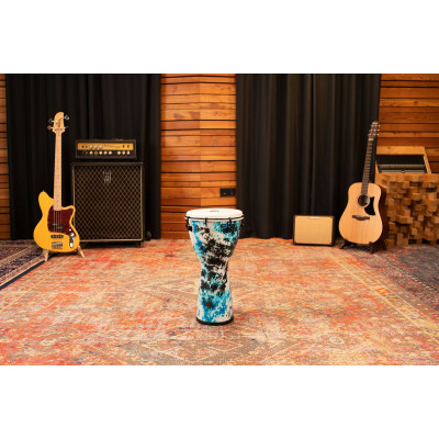 Meinl Percussion ADJ10-GB Alpine Series Djembe, Synthetic Head, Galactic Blue Tie Dye - 10