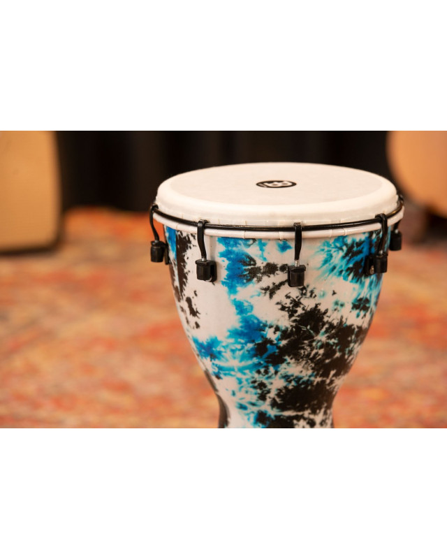 Meinl Percussion ADJ10-GB Alpine Series Djembe, Synthetic Head, Galactic Blue Tie Dye - 10
