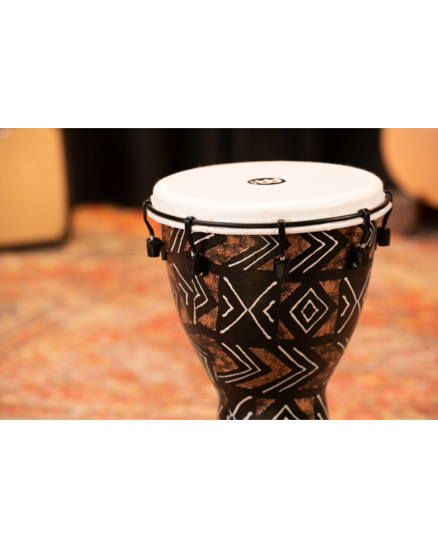 Meinl Percussion ADJ10-KA Alpine Series Djembe, Synthetic Head, Kanga Sarong Finish - 10