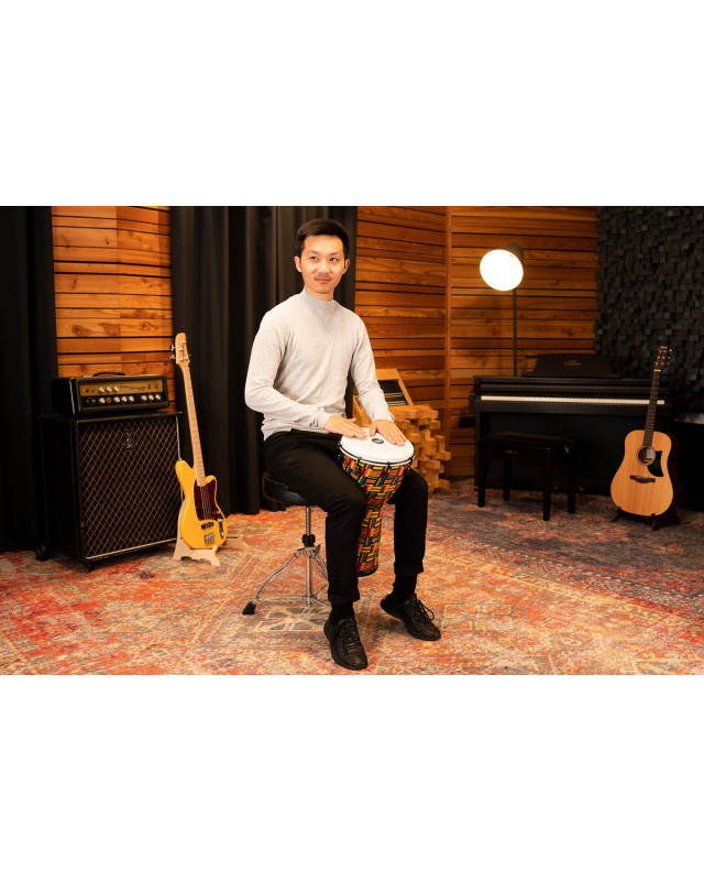 Meinl Percussion ADJ10-SI Alpine Series Djembe, Synthetic Head, Simbra - 10