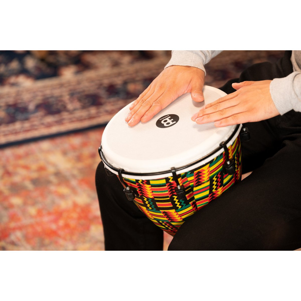 Meinl Percussion ADJ10-SI Alpine Series Djembe, Synthetic Head, Simbra - 10