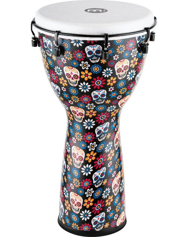 Meinl Percussion ADJ12-DA Alpine Series Djembe, Synthetic Head, Day Of The Dead - 12