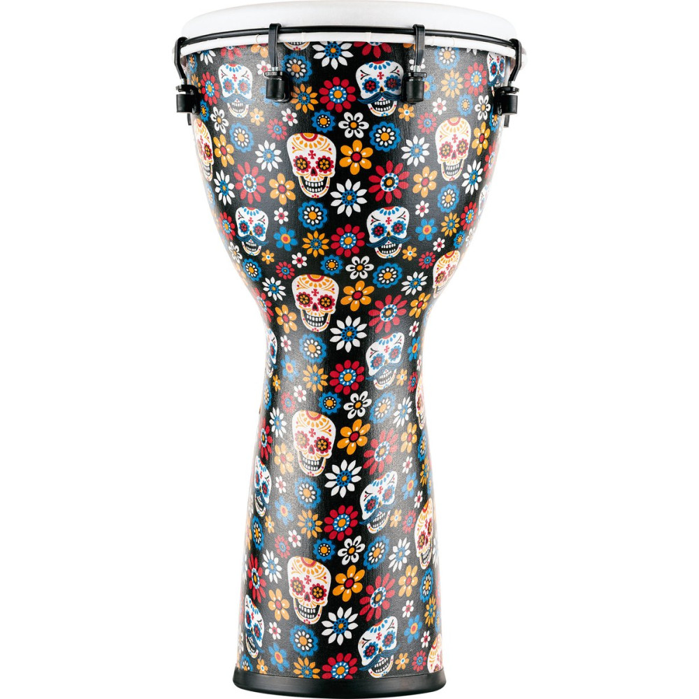 Meinl Percussion ADJ12-DA Alpine Series Djembe, Synthetic Head, Day Of The Dead - 12