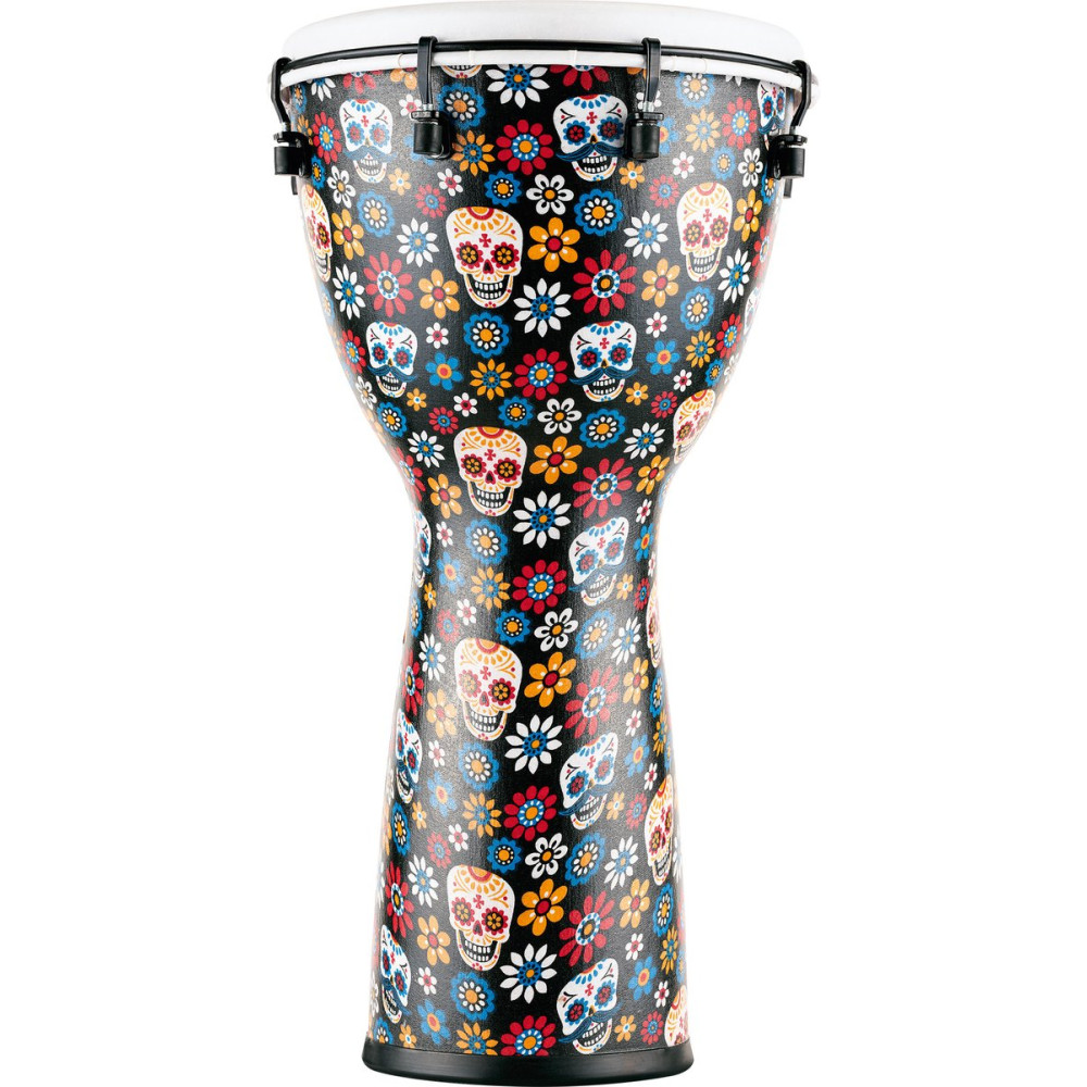 Meinl Percussion ADJ12-DA Alpine Series Djembe, Synthetic Head, Day Of The Dead - 12