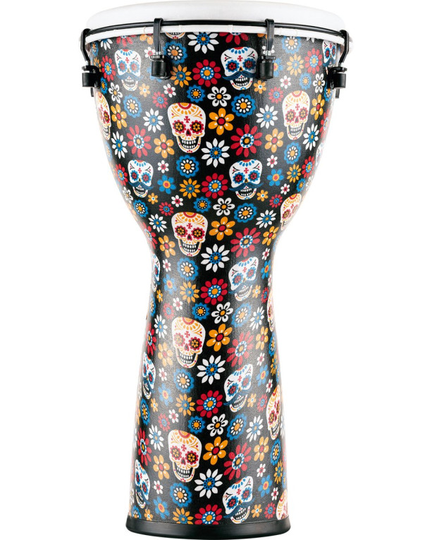 Meinl Percussion ADJ12-DA Alpine Series Djembe, Synthetic Head, Day Of The Dead - 12