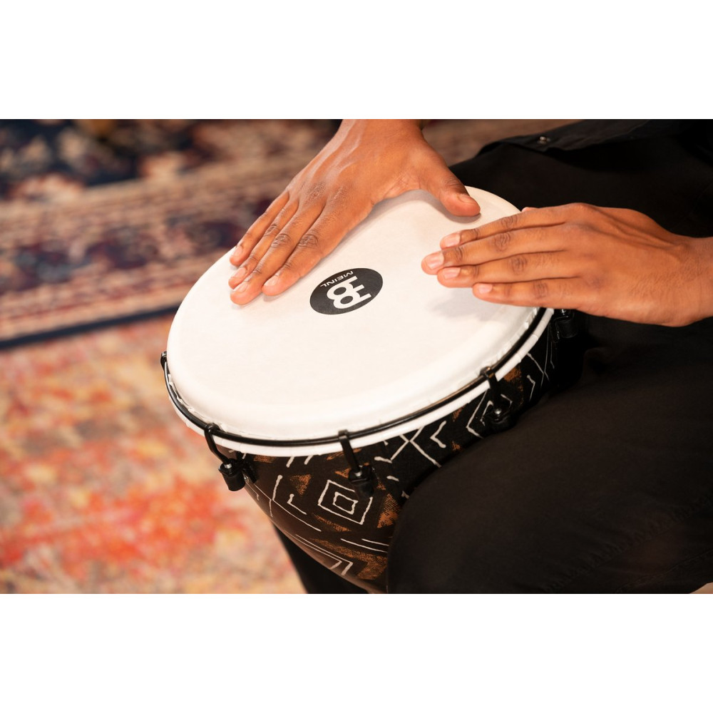 Meinl Percussion ADJ12-KA Alpine Series Djembe, Synthetic Head, Kanga Sarong - 12