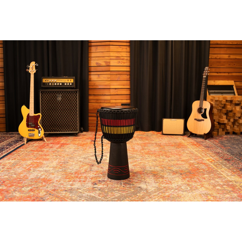 Meinl Percussion ADJ7-L Original African Style Rope Tuned Wood Djembe - 12