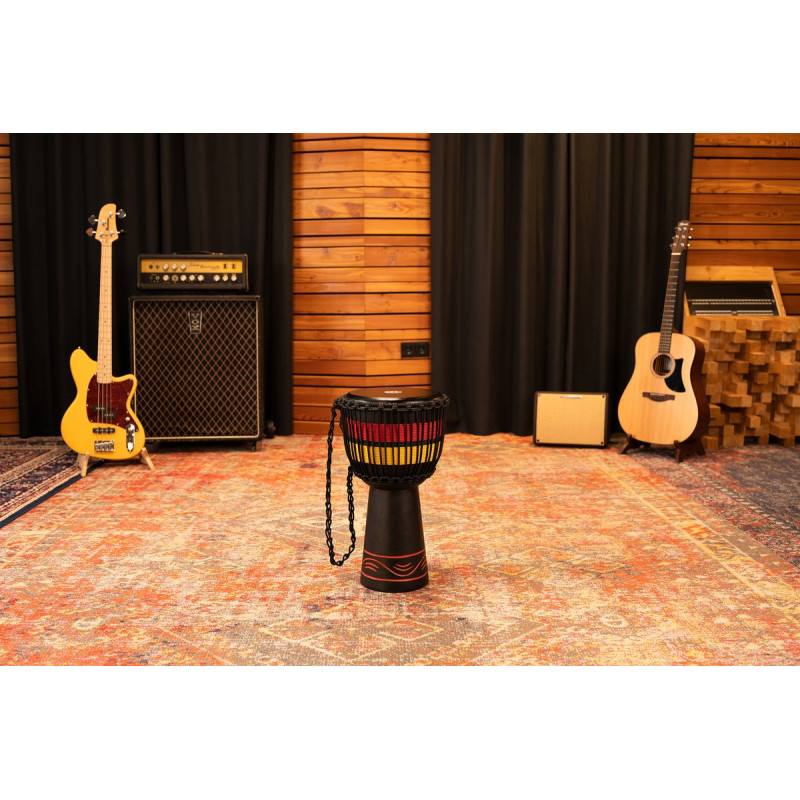 Meinl Percussion ADJ7-M Original African Style Rope Tuned Wood Djembe - 10