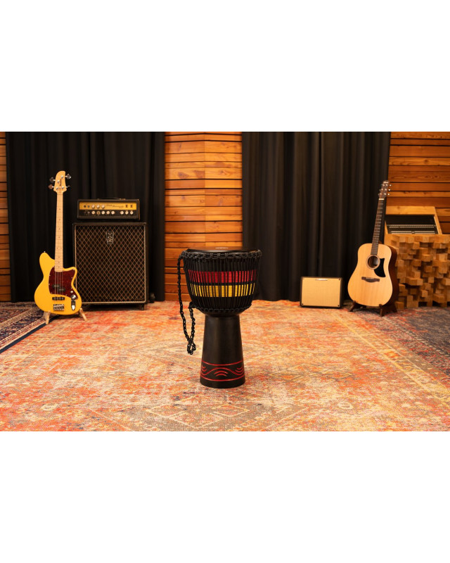 Meinl Percussion ADJ7-XL Original African Style Rope Tuned Wood Djembe - 13