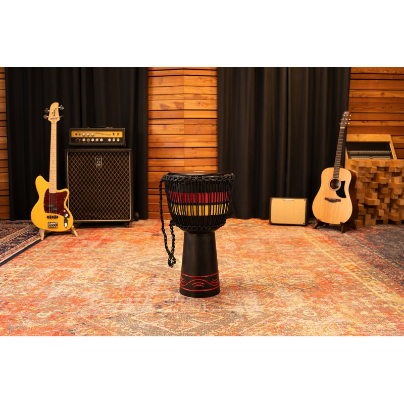 Meinl Percussion ADJ7-XL Original African Style Rope Tuned Wood Djembe - 13