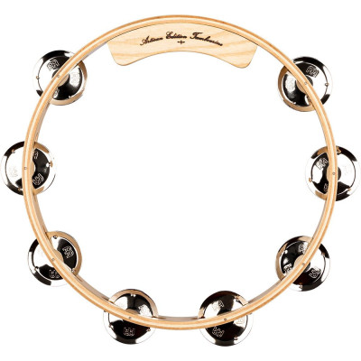 Meinl Percussion AE-ATA1S Artisan Edition Series Single-Row Wood Tambourine - 10