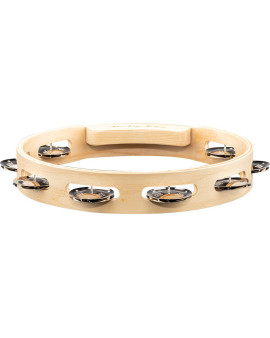 Meinl Percussion AE-ATA1S Artisan Edition Series Single-Row Wood Tambourine - 10