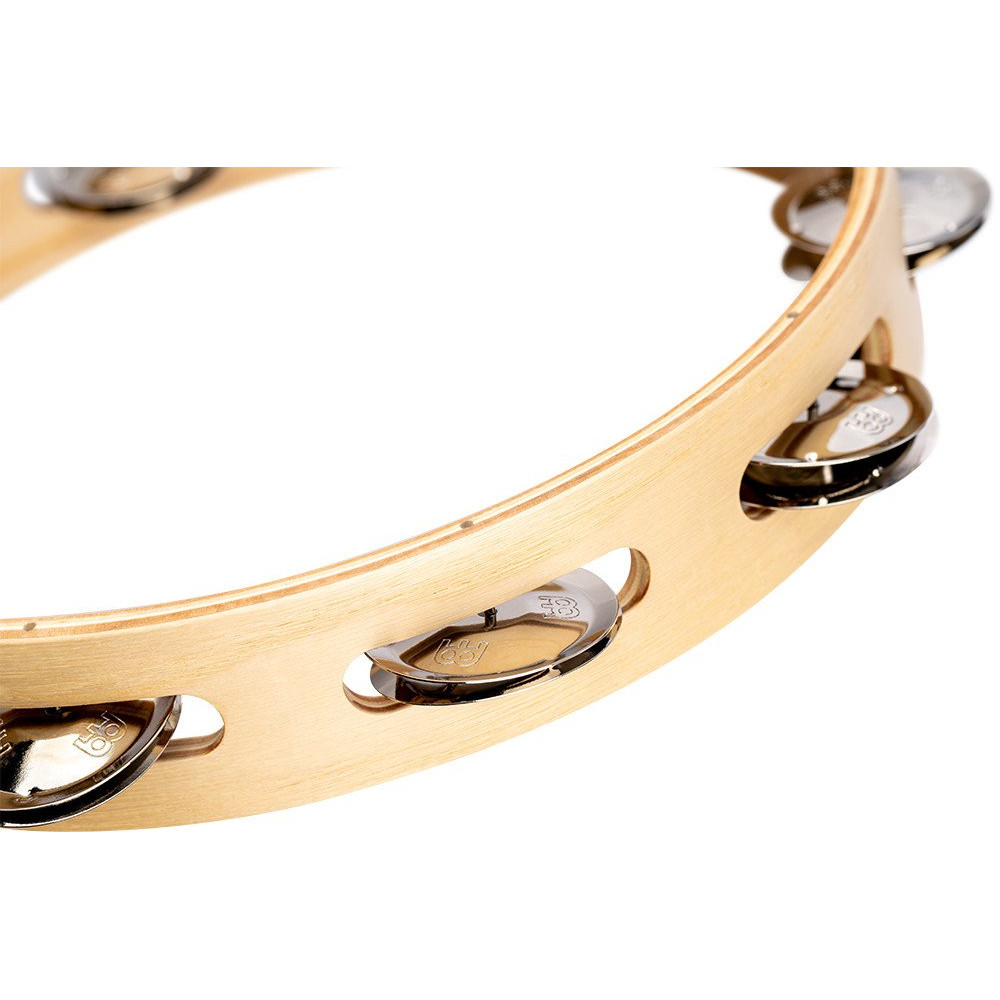 Meinl Percussion AE-ATA1S Artisan Edition Series Single-Row Wood Tambourine - 10