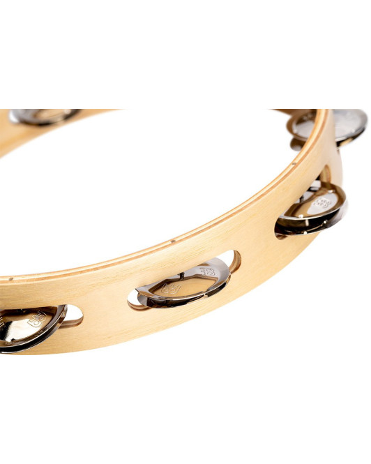 Meinl Percussion AE-ATA1S Artisan Edition Series Single-Row Wood Tambourine - 10