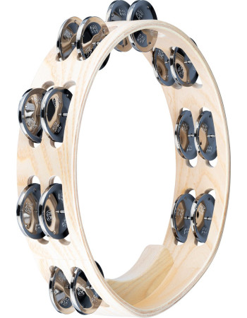 Meinl Percussion AE-ATA2S Artisan Edition Series Dual-Row Wood Tambourine - 10