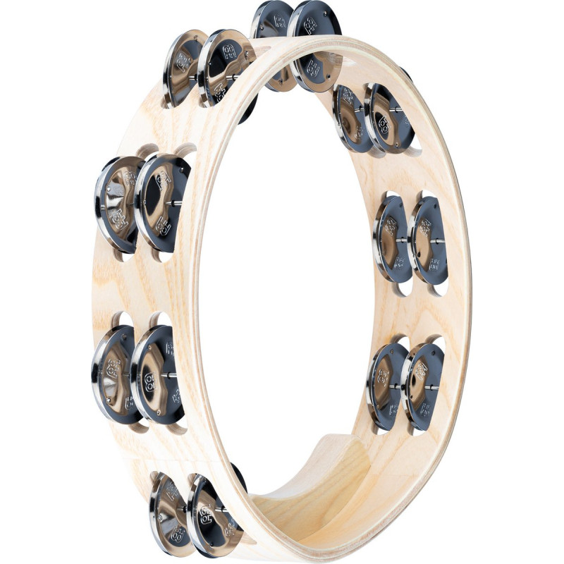 Meinl Percussion AE-ATA2S Artisan Edition Series Dual-Row Wood Tambourine - 10