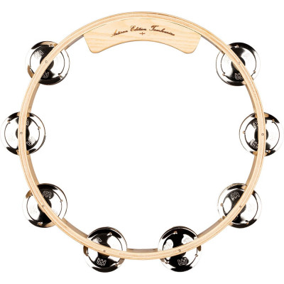 Meinl Percussion AE-ATA2S Artisan Edition Series Dual-Row Wood Tambourine - 10