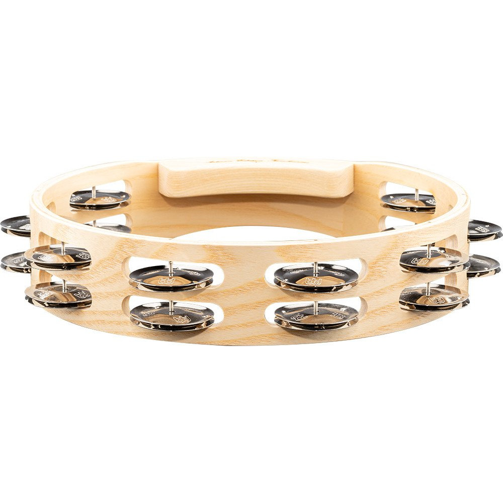 Meinl Percussion AE-ATA2S Artisan Edition Series Dual-Row Wood Tambourine - 10