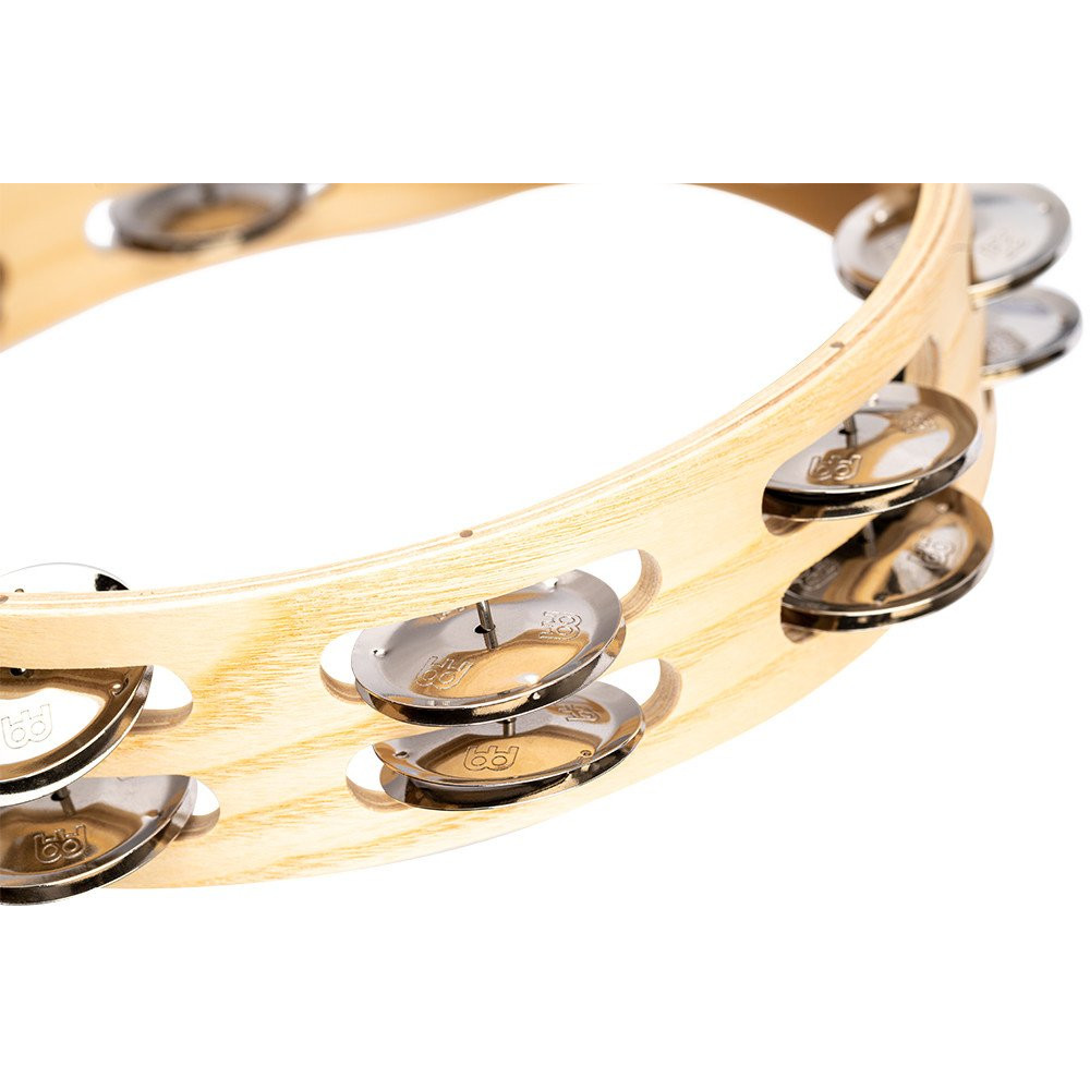 Meinl Percussion AE-ATA2S Artisan Edition Series Dual-Row Wood Tambourine - 10