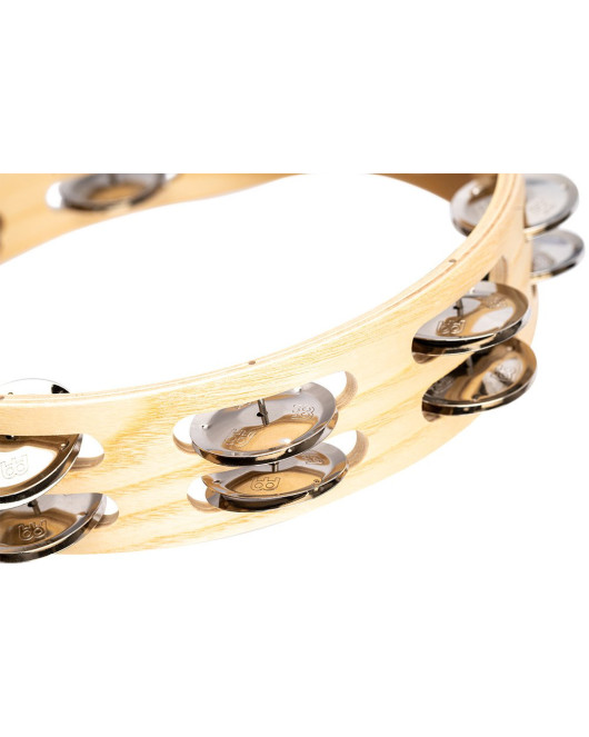 Meinl Percussion AE-ATA2S Artisan Edition Series Dual-Row Wood Tambourine - 10