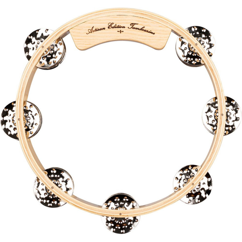 Meinl Percussion AE-CATA3S Artisan Edition Series Triple-Row Wood Tambourine - 8