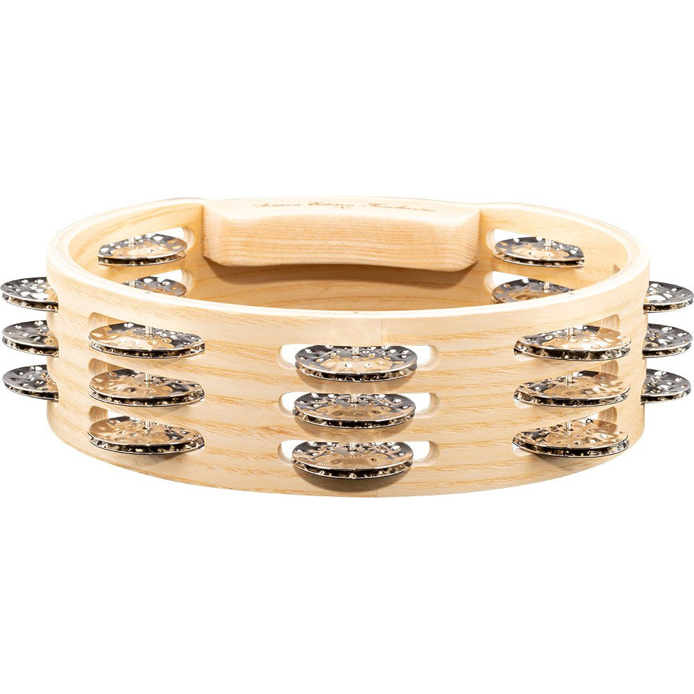 Meinl Percussion AE-CATA3S Artisan Edition Series Triple-Row Wood Tambourine - 8