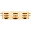 Meinl Percussion AE-CMTA3B Artisan Edition Series Triple-Row Wood Tambourine - 8
