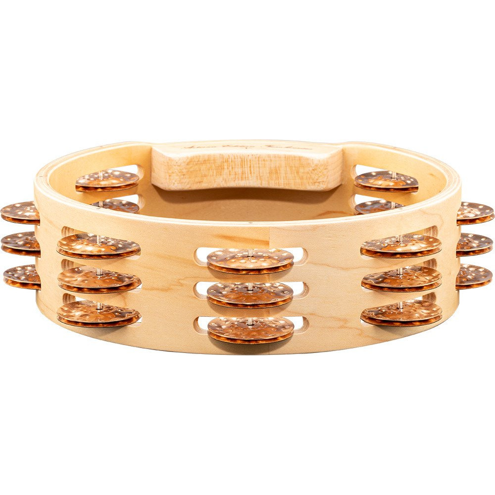 Meinl Percussion AE-CMTA3BO Artisan Edition Series Triple-Row Wood Tambourine - 8