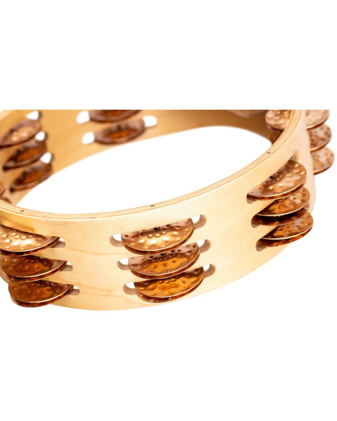 Meinl Percussion AE-CMTA3BO Artisan Edition Series Triple-Row Wood Tambourine - 8